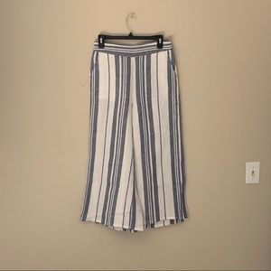 Pull-On Wide Leg Linen Pants